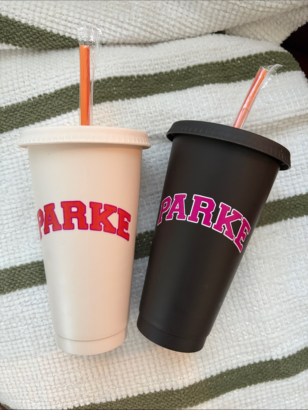 PARKE x Dunkin set of two limited edition tumblers